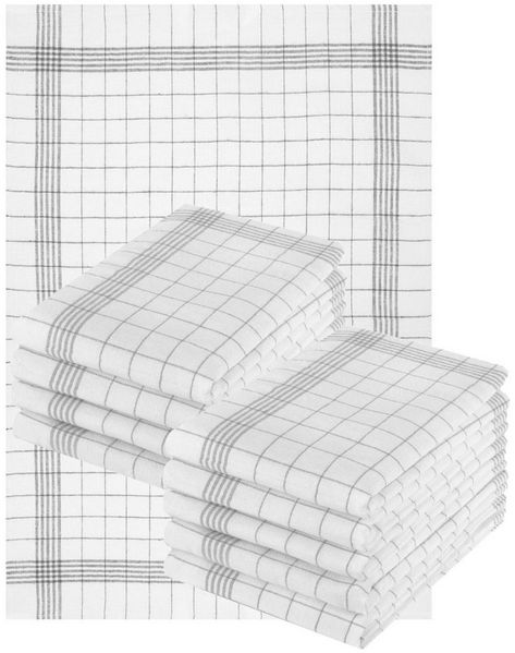 Betz Geschirrtuch 20er Set 50x70cm Geschirrtücher BW, (Set, 10-tlg, Geschirrtücher Küchentücher Handtücher), extrem strapazierfähig saugstark trocknergeeignet Gastronomiequalität