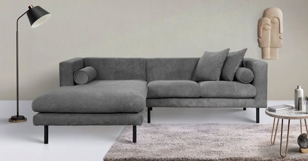 Guido Maria Kretschmer Home&Living Ecksofa Lillibeth L-Form Designsofa, Maße B/T/H: 240/173/83 cm, Zierkissen als Wendekissen, in Samtoptik oder Cord