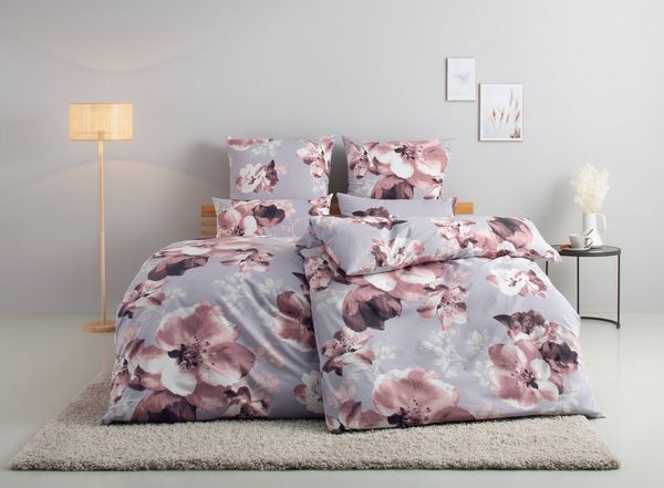 OTTO home Bettwäsche MELINA, Renforcé, 2 teilig, florale Bettwäsche mit Reißverschluss, ab Gr. 135x200 cm