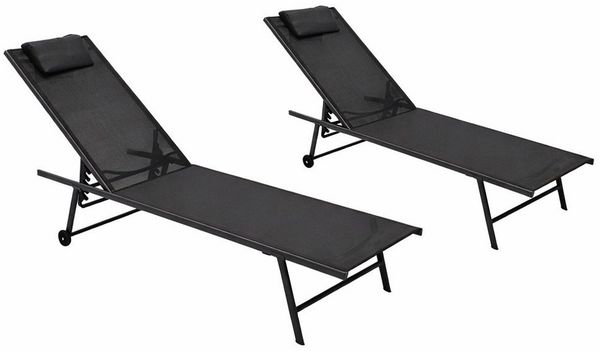 DEGAMO Rollliege MILANO, 2 St, Stahl anthrazit, Kunstgewebe, rollbar