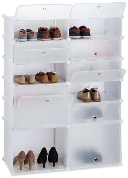 Schuhregal Kunststoff mit 12 Fächern 10024523_49