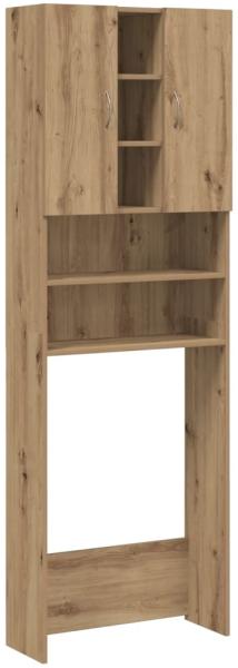 vidaXL Waschmaschinenschrank Artisan-Eiche 64x25,5x190 cm 856650