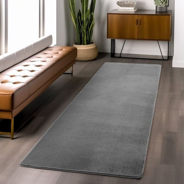 Ayyildiz Teppiche Teppich JOY 1400, auch als Läufer, rechteckig, Höhe: 11 mm, besonders weich, uni Kurzflor, Wohnzimmer, Kinderzimmer