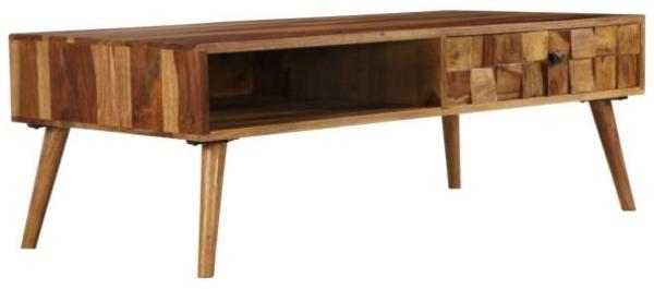 vidaXL Couchtisch Massivholz Akazie Honigbraun 110x50x37 cm 246201