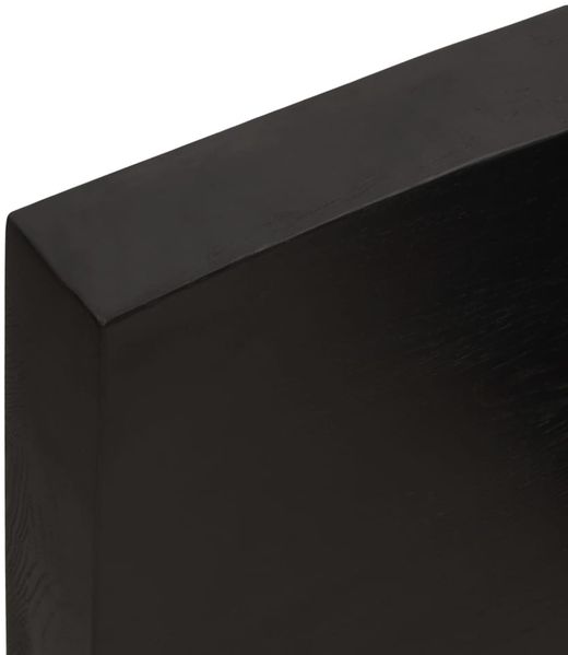 vidaXL Wandregal Dunkelbraun 160x60x(2-6)cm Massivholz Eiche Behandelt 363835 Bild 8