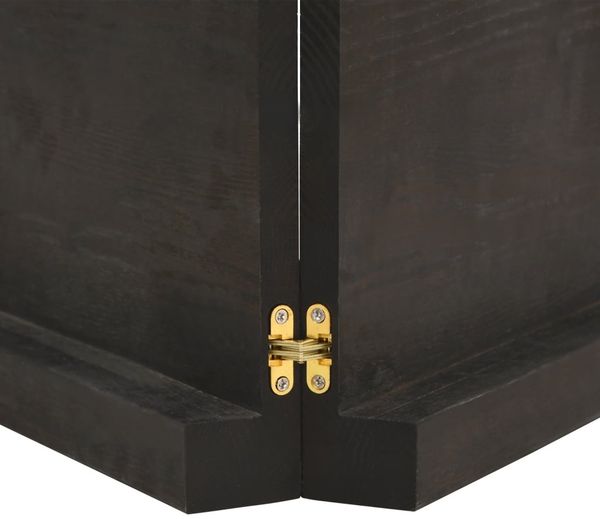 vidaXL Wandregal Dunkelbraun 160x60x(2-6)cm Massivholz Eiche Behandelt 363835 Bild 7
