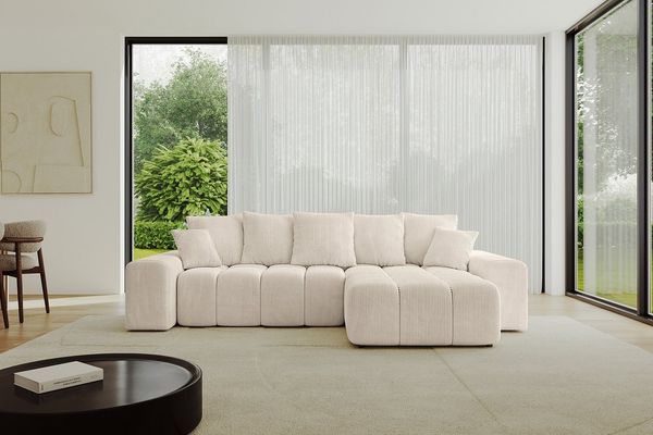 ALTDECOR Ecksofa ENIL-L, Couch mit Schlaffunktion, Wohnzimmer - Wohnlandschaft, Corner Sofa Bett Eckcouch Couch L-Form Schlafcouch Ausziehbar
