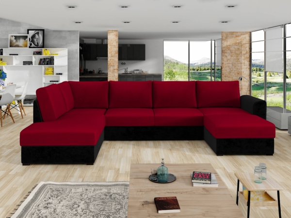 Ecksofa Wilma Premium (Farbe: Magic Velvet 2219 + Venus Velvet 2926, Seite: Links)