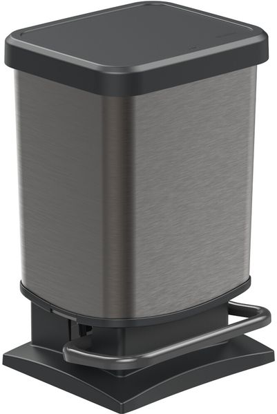 Rotho 'Paso' Treteimer, Kunststoff, 20 Liter, Graphit