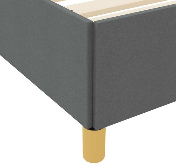 vidaXL Bettrahmen mit Matratze Dunkelgrau 90 x 190 cm Stoff 3398900 Bild 10