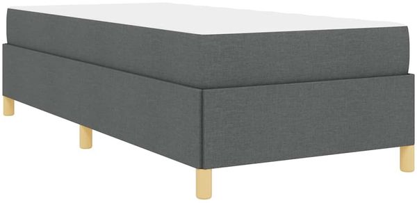 vidaXL Bettrahmen mit Matratze Dunkelgrau 90 x 190 cm Stoff 3398900 Bild 9