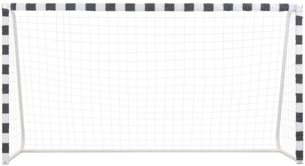 vidaXL Fußballtor, Metall weiß / schwarz, 300x160 cm