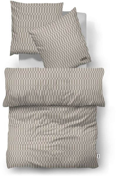 Bettwäsche Satin CINQUE BL 200x200 cm braun Bettbezug Bettzeug