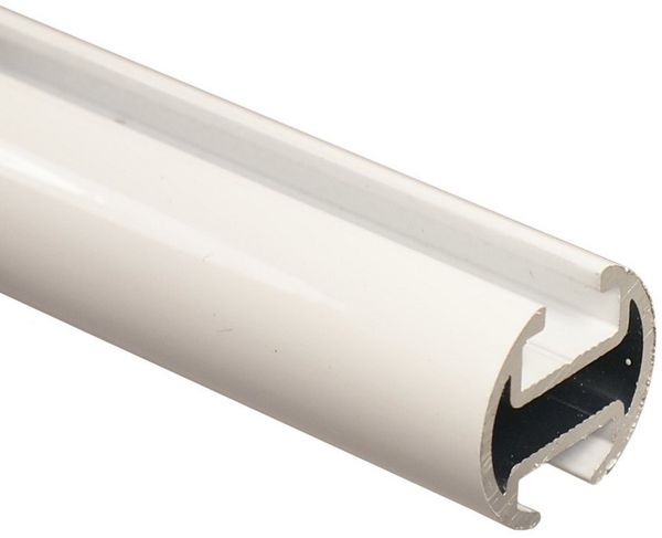 iso-design Gardinenstange iso-design Innenlaufstange 1, 2 oder 3 läufig variabler Wandabstand, Ø 20 mm, 2-läufig, Wandmontage, geschraubt, Aluminium, Variabler Wandabstand