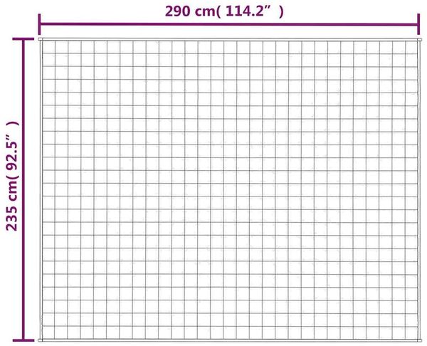 vidaXL Gewichtsdecke Stoff, 1 x Gewichtsdecke, Blau, 235x290 cm, Baumwolle, 11 kg Bild 7
