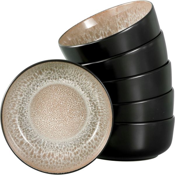 OTTO home Müslischale modernes Schüssel-Set Novalee, Geschirr-Set, Bowl, Steinzeug, (Set, 6-tlg), hohe Haltbarkeit, spülmaschinen- & mikrowellengeeignet, Reaktivglasur