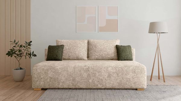 Sofa Moss mit Schlaffunktion|Bettkasten|Schlafsofa