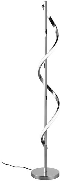 Kleine LED Stehleuchte ISABEL Spirale in Chrom, dimmbar - Höhe 120cm Bild 2