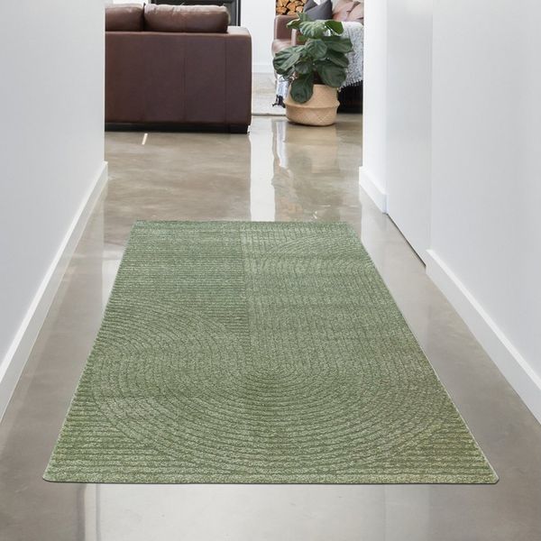 Carpetia Designteppich Kurzflor Teppich mit 3D-Effekt, rechteckig, Höhe: 14 mm, weich, pflegeleicht und für Fußbodenheizung geeignet