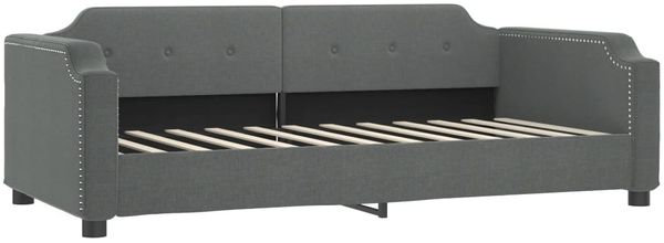 vidaXL Tagesbett Ausziehbar mit Schubladen Dunkelgrau 80x200 cm Stoff 3197666 Bild 5