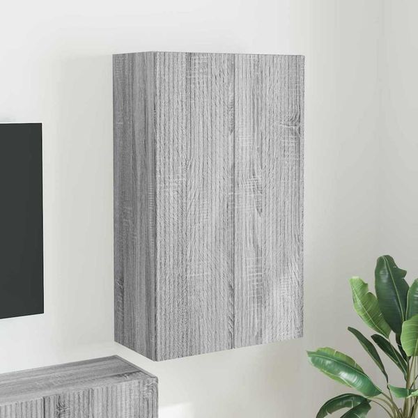 vidaXL TV-Wandschrank Graues Sonoma 59,5 x 31 x 100 cm Holzwerkstoff 892375