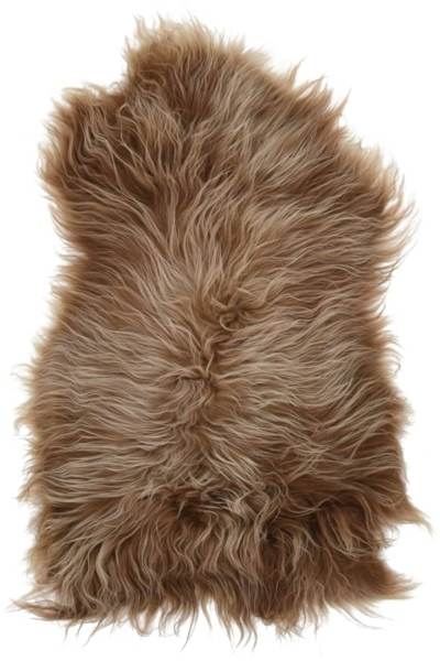 vidaXL Sitzauflage aus Isländischem Schafspelz Braun 70x110 cm 335855