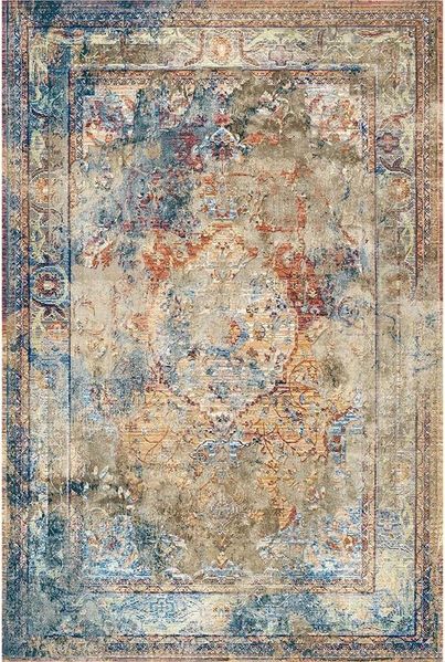 Bamyum Teppich Landon Teppich mit ChenilleDruck, Waschbarer, Antibakteriell Teppich, Höhe: 80 mm, Einzelstück