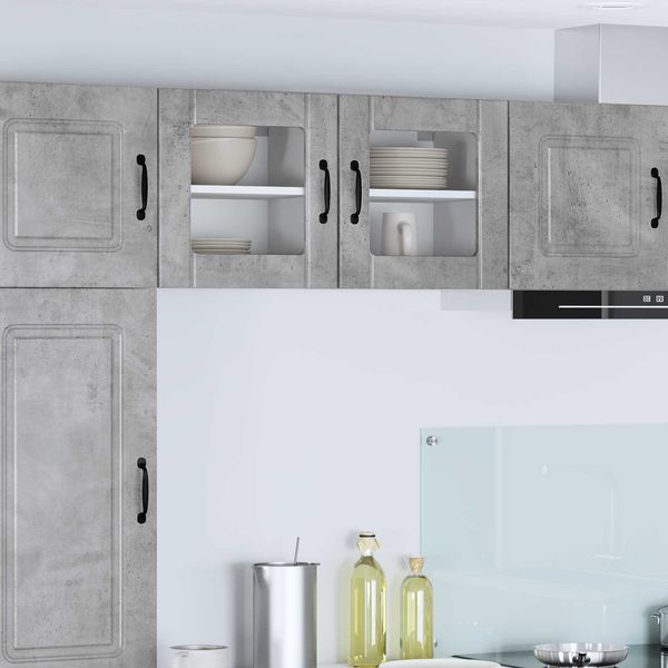 vidaXL Wandglas-Schrank LUCCA Betongrau 40 x 31 x 40 cm Holzwerkstoff 884840