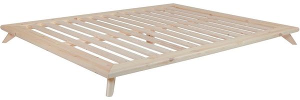Massivholzbett Bett SENZA 140 x 200 Futonbett Gestell Kiefer natur