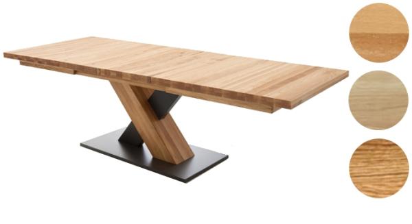 Esstisch >MANAGUA, MENDOZA< in Wildeiche geölt - 180x78x100 (BxHxT)