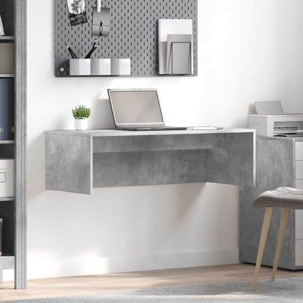 vidaXL Wandtisch Beton Grau 100 x 45 x 30 cm Holzwerkstoff 891403
