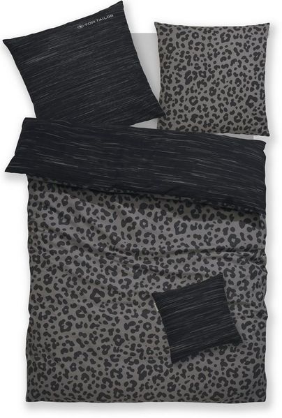 TOM TAILOR HOME Bettwäsche Ellja, Renforcé, 3 teilig, in Gr. 135x200 oder 155x220 cm, 100% Baumwolle, Leo Design