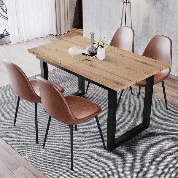 Esstisch Tischplatte erweiterbar, 180/80/75 cm