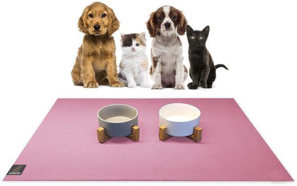 Sanozoo Napfunterlage Öko-Tex & Made in Germany, 2-St, für Hunde & Katzen in Eckig, Rund, Halbrund oder Eckrund