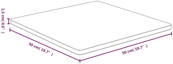 vidaXL Tischplatte 50x50x1,5 cm Bambus 352693 Bild 4