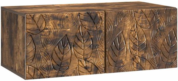 vidaXL Wandmontierter TV-Schrank 59,5x31 cm Geräucherte Eiche 898880
