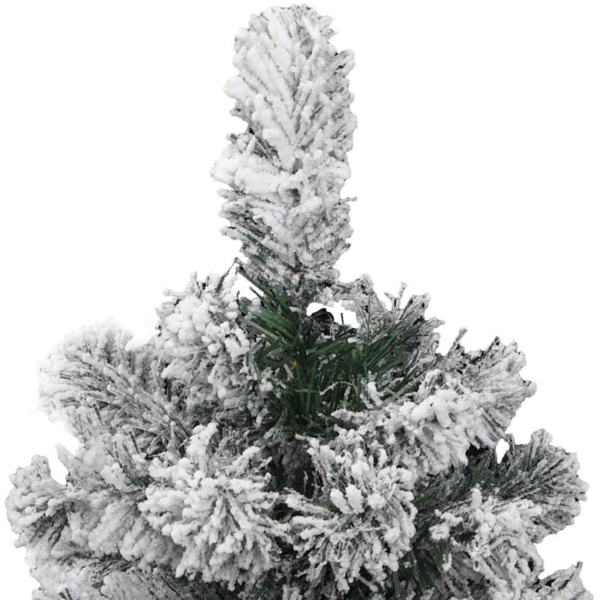 vidaXL Künstlicher klappbarer Weihnachtsbaum Grün und Weiß 120 cm 3395583 Bild 9