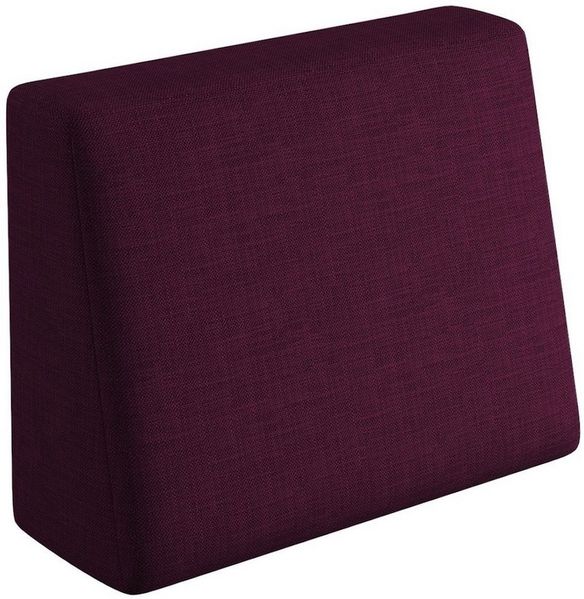 sunnypillow Rückenkissen Palettenkissen mit abnehmbarem Bezug Seitenkissen 60x40x20/10cm, Violett Bild 5
