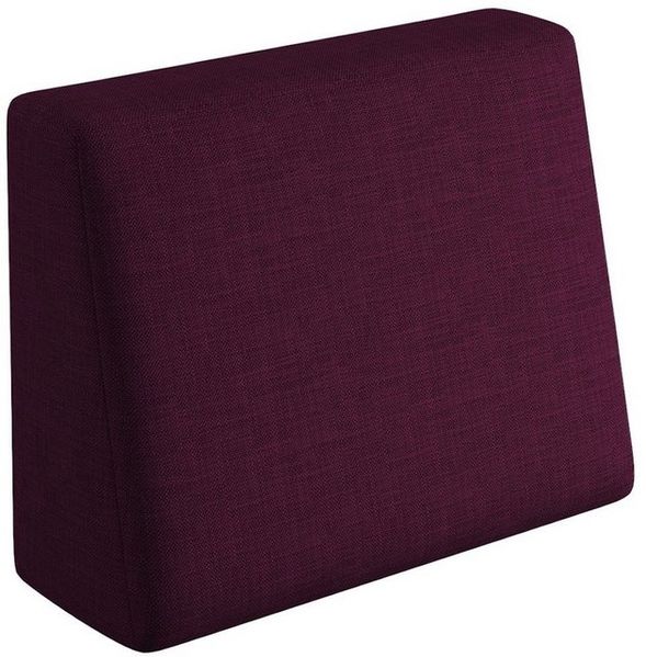 sunnypillow Rückenkissen Palettenkissen mit abnehmbarem Bezug Seitenkissen 60x40x20/10cm, Violett Bild 4
