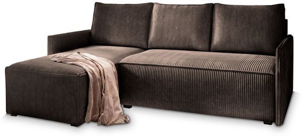 Masseno Ecksofa PERUSI mit Schlaffunktion L-Form, Sofa mit Bettkasten