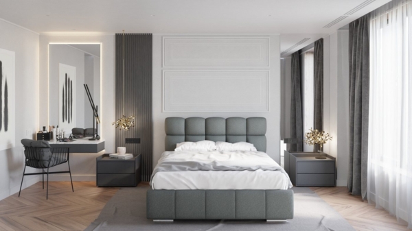 PANDA MÖBEL GmbH Polsterbett BLISS Luxus-Bett mit Lattenrost Wahl federkernmatraze, kokosmatratze, (Stabile Rahmenkonstruktion Metallrahmen), Ein Luxusbett in jeder Größe 140x200cm 160x200 cm 180x200cm Bild 2