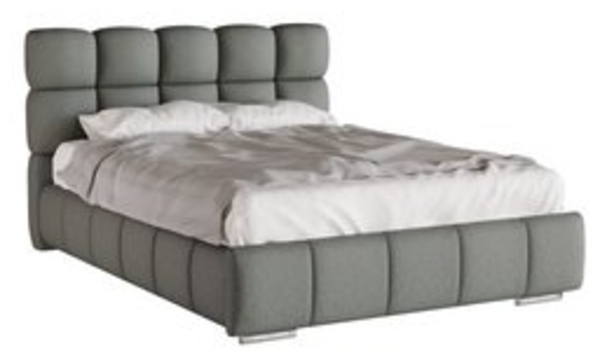 PANDA MÖBEL GmbH Polsterbett BLISS Luxus-Bett mit Lattenrost Wahl federkernmatraze, kokosmatratze, (Stabile Rahmenkonstruktion Metallrahmen), Ein Luxusbett in jeder Größe 140x200cm 160x200 cm 180x200cm Bild 6