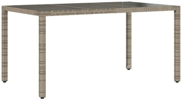 vidaXL 7-tlg. Garten-Bistro-Set mit Kissen Grau Poly Rattan 3276896 Bild 4
