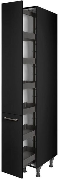 nobilia® Apothekerschrank "Touch", mit 5 Einhängekörben, Breite 30 cm, Höhe 216,6 cm, vormontiert, Ein- und Auszugsdämpfung SoftStoppPro