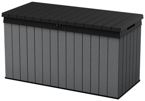 Keter Gartenbox Keter Aufbewahrungsbox DARWIN Anthrazit, 570 L, belastbar bis 300 kg, abschließbar