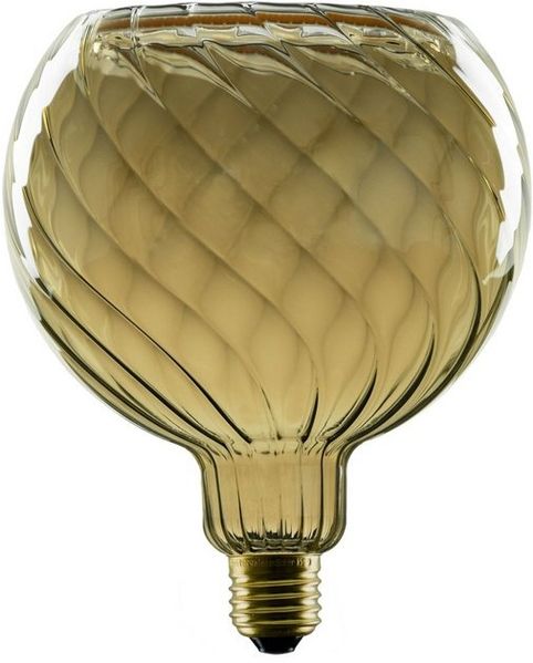 SLV LED Floating Globe 150 twisted, LED-Leuchtmittel, smokey grey, E27, PHASE, 6W, 1900K - LED Lampen Sockel E27 Bild 4