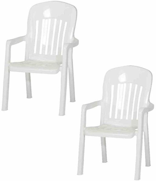 Comtesse SET 2 x Stapelsessel weiß