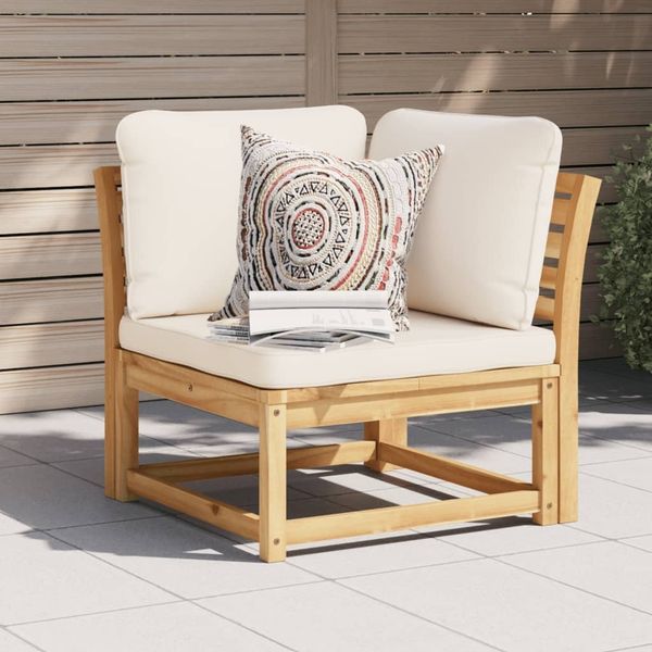 vidaXL Garten-Ecksofa mit Kissen 73x73x65 cm Massivholz Akazie 366488