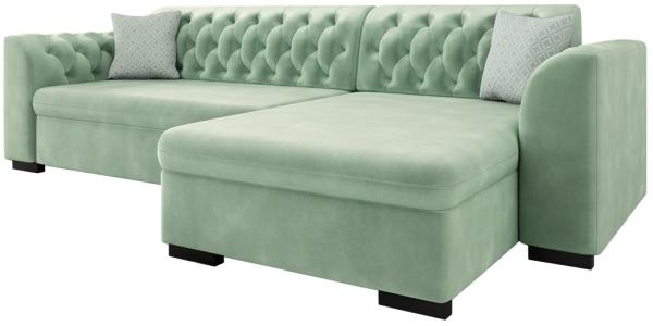 Ecksofa Lerito (Magic Velvet 2227 + Evo 29, Seite: Rechts)