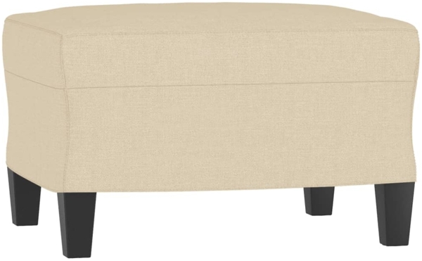 vidaXL 3-tlg. Sofagarnitur mit Kissen Creme Stoff 3201828 Bild 4